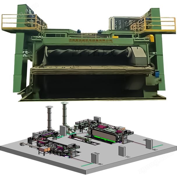 PMW5500盘圆线材抛丸机