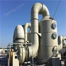 扬州化工厂废气处理设备玻璃钢喷淋塔来图加工